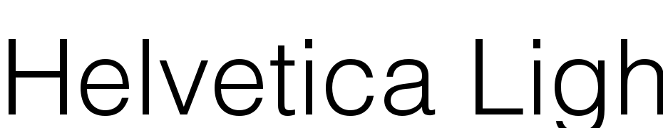 Helvetica Light Yazı tipi ücretsiz indir
